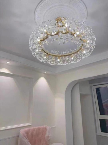 Люстра подвесная Alfa Light F2124-06 Φ600 Франчузское золото