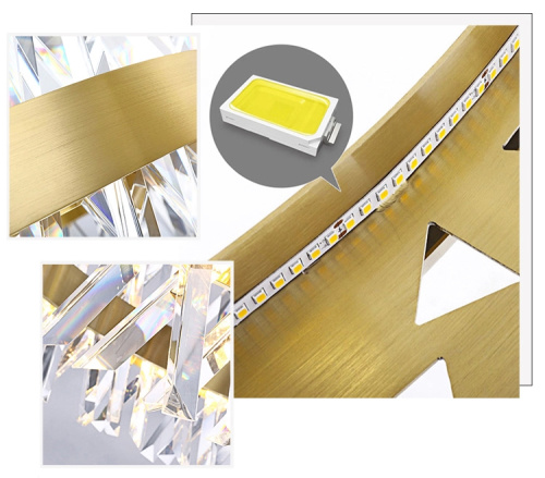 Люстра 9967P/R/D800 gold фото 2