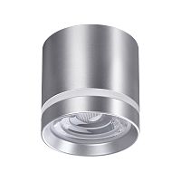 358493 OVER NT20 448 серебро Светильник накладной IP20 LED 4000K 12W 220V ARUM