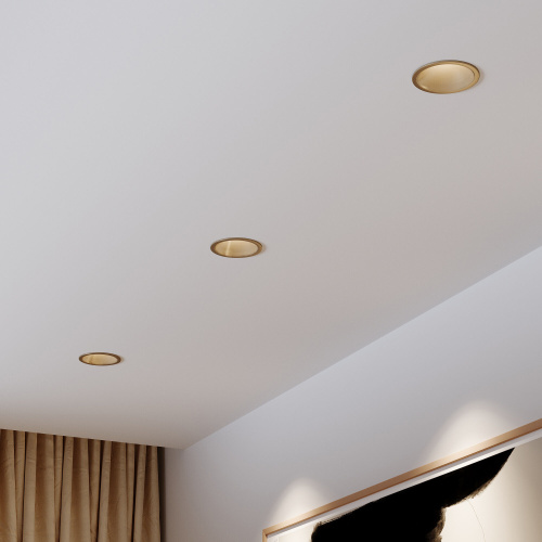 Светильник встраиваемый светодиодный Forte 15W 4000K латунь 25071/LED фото 4 Светильник встраиваемый светодиодный Forte 15W 4000K латунь 25071/LED фото 4