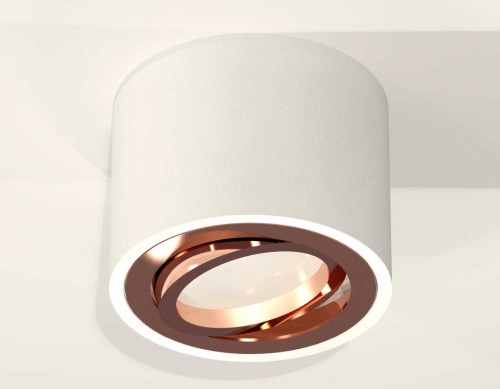 Комплект накладного светильника Ambrella light Techno Spot XS7510005 SWH/PPG белый песок/золото розовое полированное (C7510, N7005) фото 2