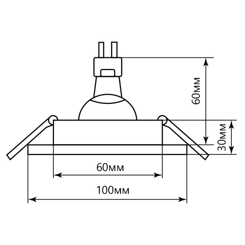 Светильник встраиваемый с белой LED подсветкой Feron CD878 потолочный MR16 G5.3 прозрачный фото 2 Светильник встраиваемый с белой LED подсветкой Feron CD878 потолочный MR16 G5.3 прозрачный фото 2