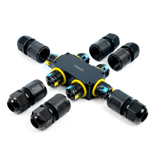 Соединитель-коннектор для проводов S 3-контактный LD559 STEKKER, водонепрониц. пружинный контакт фото 4