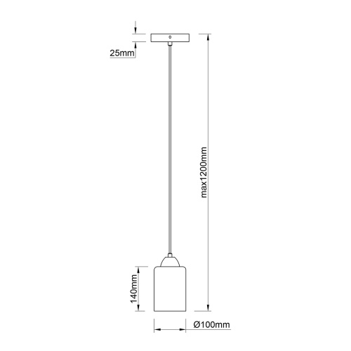 Подвесной светильник Escada 10179/1S E27*60W Black фото 2