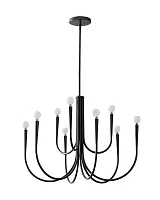 Чёрная люстра Свуп