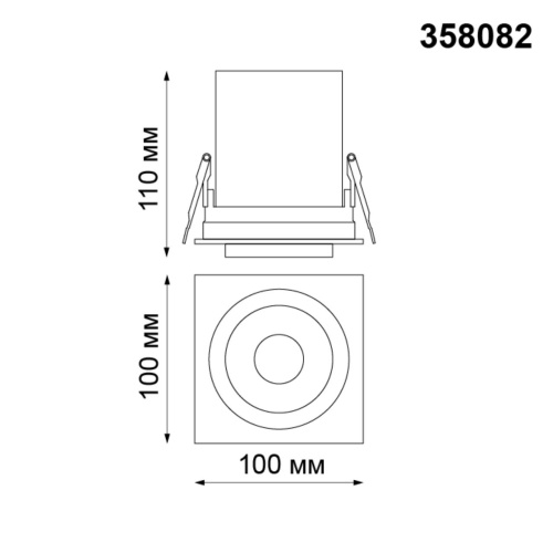 358082 SPOT NT19 528 белый/черный Встраиваемый светильник IP20 LED 3000К 12W 220V LANZA фото 3 358082 SPOT NT19 528 белый/черный Встраиваемый светильник IP20 LED 3000К 12W 220V LANZA фото 3