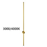 4335/18WGP HIGHTECH ODL23 275 золото Настенный светильник IP20 LED 18W 849Лм 3000K/4000K (перекл. ч/з тумблер на драйвере) FILLINI