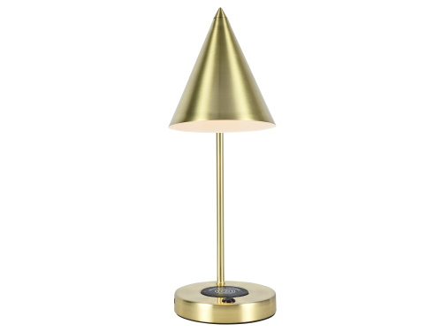 Настольная лампа латунь E14 беспроводная зарядка 45см Zortes DESKLIGHT ZRS.1066.06 фото 4 Настольная лампа латунь E14 беспроводная зарядка 45см Zortes DESKLIGHT ZRS.1066.06 фото 4