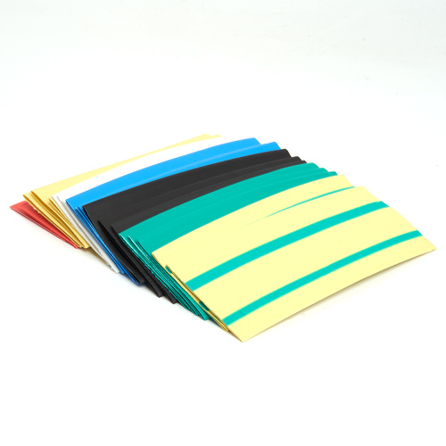 Набор термоусадочных трубок STEKKER HSHT-2010-10M, длина 10 см., коэф. усадки 2:1, мультиколор (21шт в упаковке) фото 2