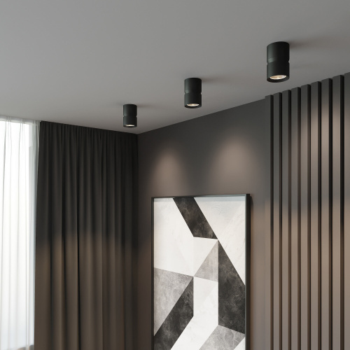 Светильник потолочный светодиодный 12W 4000К чёрный 25049/LED фото 2