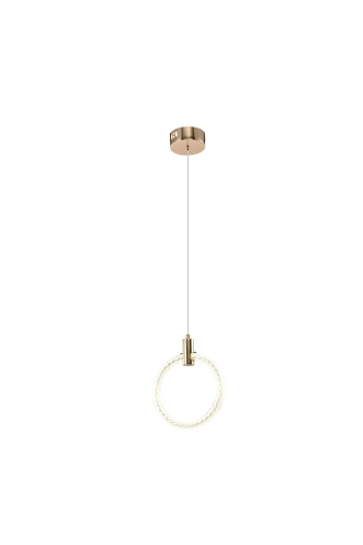 Подвесной светильник кольцо золото LED 17Вт D20см Zortes RINGER ZRS.57792.17 фото 5 Подвесной светильник кольцо золото LED 17Вт D20см Zortes RINGER ZRS.57792.17 фото 5