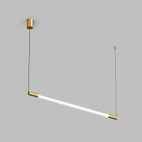 Светильник подвесной AURA, 25 Вт, 3000К, 1200x40x1500 мм, алюминий+стекло, бронза