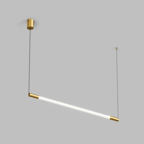 Светильник подвесной AURA, 25 Вт, 3000К, 1200x40x1500 мм, алюминий+стекло, бронза