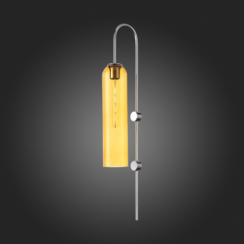 SL1145.191.01 Светильник настенный ST-Luce Хром/Янтарный E27 1*60W CALLANA фото 3