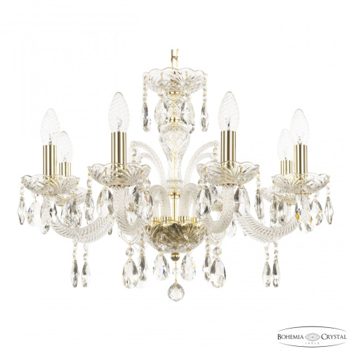 Люстра хрустальная 118/8/195 G Bohemia Ivele Crystal (Богемия Ивеле Кристалл)