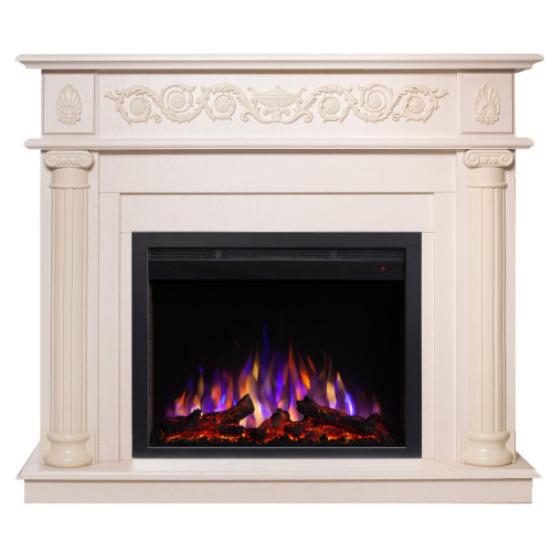 Электрокамин RealFlame Attica WT айвори с очагом Saphir 25,5 фото 2 Электрокамин RealFlame Attica WT айвори с очагом Saphir 25,5 фото 2