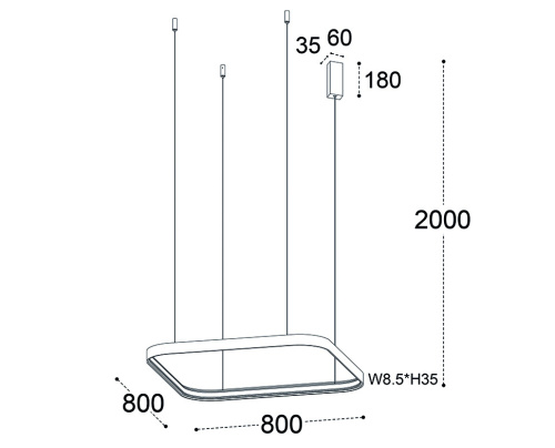 IT013-6024 black 3000K светильник подвесной фото 3 IT013-6024 black 3000K светильник подвесной фото 3