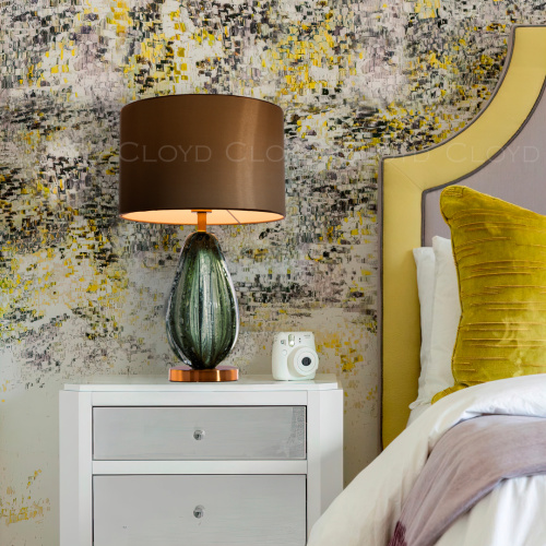 Настольная лампа Cloyd CEREUS-A T1 / олив. - выс. 58 см - зелен. стекло (арт.30093) фото 2