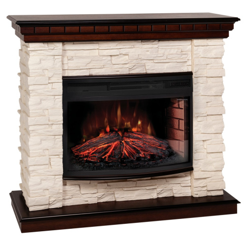 Каминокомплект ELFORD/РАЛЬФ Античный дуб с очагом Электроочаг FIREFIELD 25 фото 4