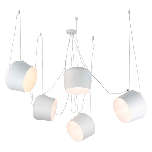 SLE120653-05 Светильник подвесной Белый/Белый E27 5*40W TRIESTE фото 4 SLE120653-05 Светильник подвесной Белый/Белый E27 5*40W TRIESTE фото 4