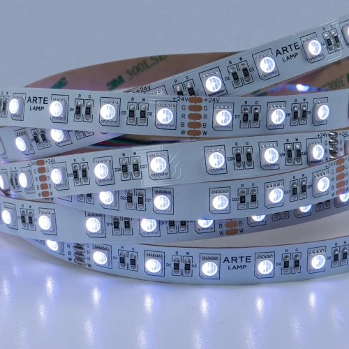 Светодиодная лента 24V 14,4W/m RGB+W 4000К 5м Arte Lamp TAPE A2406012-01-RGB4K фото 4