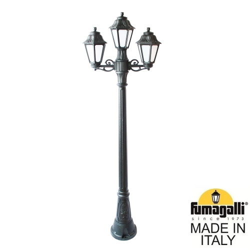 Fumagalli Садово-парковый фонарь FUMAGALLI ARTU BISSO/ANNA 2+1 E22.158.S21.AYE27 Fumagalli Садово-парковый фонарь FUMAGALLI ARTU BISSO/ANNA 2+1 E22.158.S21.AYE27