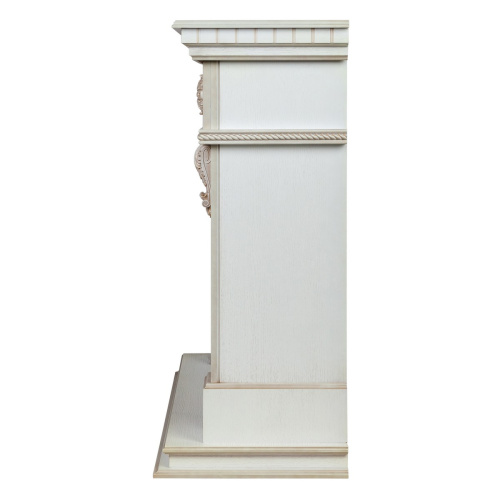 Каминокомплект ESTELLA/ЭЛЛИ Белый дуб с золотой патиной с очагом Электроочаг SPARTA 25.5 фото 4