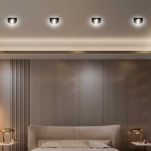 Светильник встраиваемый декоративный ЭРА DK110 BK/GR под лампу MR16 GU5.3 черный/серый Б0058424 фото 8