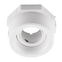 112000 Рамка (светильник) CLICK-CLACK скрытого монтажа лампочек и LED модулей MR16 в натяжной потолок ANELLO БЕЛЫЙ