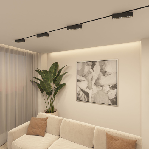 DK6444-BK Поворотный однофазный трековый светильник EDDER со светодиодом L273mm 220V 20W 30° 4000K IP20 черный алюминий фото 2 DK6444-BK Поворотный однофазный трековый светильник EDDER со светодиодом L273mm 220V 20W 30° 4000K IP20 черный алюминий фото 2