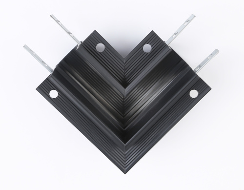 Коннектор угловой 90° для встраиваемого шинопровода под ГКЛ 12.5мм Magnetic 20 48В черный фото 6