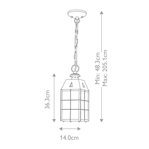 Подвесной фонарь Hinkley, Арт. QN-NANTUCKET8-M-AS фото 5