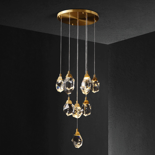 Подвесной светильник Crystal rock 11 gold фото 5