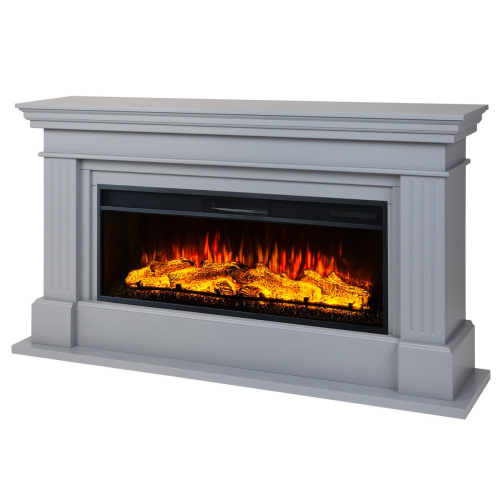 Каминокомплект ONTARIO/ЛЕОНАРДО Шиншилла с очагом Электроочаг JOKER/ДЖОКЕР 45 фото 4