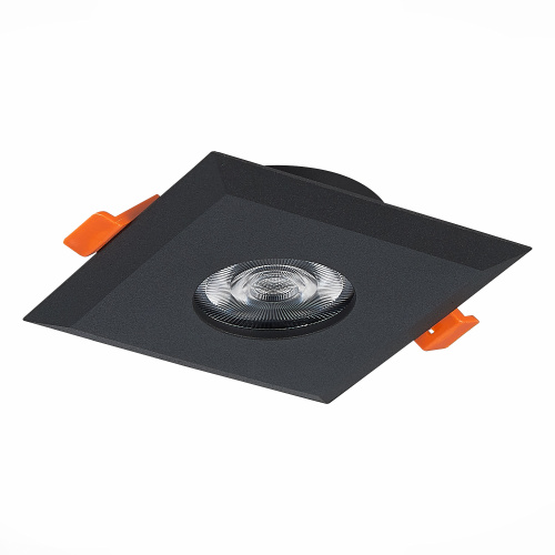 ST204.408.01 Св-к встр. Черный GU10 1*50W  L94xW94xH25 220V Без ламп Встраиваемые светильники фото 5