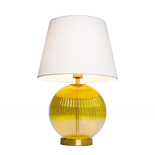Настольная лампа Cloyd ZUCCHINI T1 / выс. 54 см - латунь - янтарное стекло (арт.30115) фото 2 Настольная лампа Cloyd ZUCCHINI T1 / выс. 54 см - латунь - янтарное стекло (арт.30115) фото 2