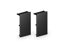 Комплект заглушек для накладного шинопровода Magnetic Ultra slim 26 48В черный 2шт