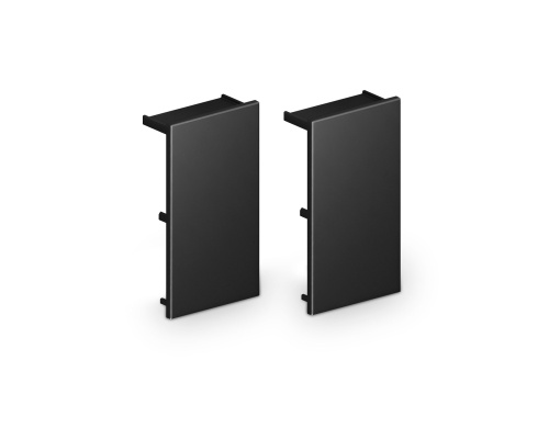 Комплект заглушек для накладного шинопровода Magnetic Ultra slim 26 48В черный 2шт