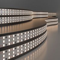 Лента светодиодная 360 LED 26 Вт IP20 трехрядная 3300К теплый белый, 5м 2835 24V 360Led 26W IP20