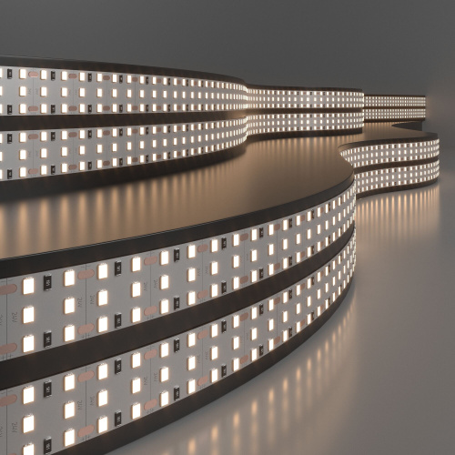 Лента светодиодная 360 LED 26 Вт IP20 трехрядная 3300К теплый белый, 5м 2835 24V 360Led 26W IP20 Лента светодиодная 360 LED 26 Вт IP20 трехрядная 3300К теплый белый, 5м 2835 24V 360Led 26W IP20