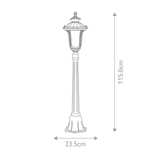 Фонарный столб Elstead Lighting, Арт. CC4-S-BK фото 7 Фонарный столб Elstead Lighting, Арт. CC4-S-BK фото 7