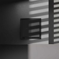 Выключатель встраиваемый Voltum S70 для жалюзи 10А черный матовый VLS020708