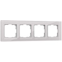 Рамка из стекла на 4 поста Favorit дымчатый W0041117