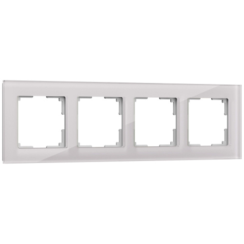 Рамка из стекла на 4 поста Favorit дымчатый W0041117 Рамка из стекла на 4 поста Favorit дымчатый W0041117