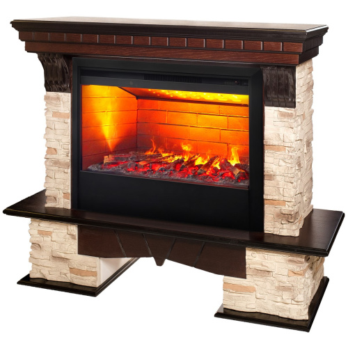 Электрокамин RealFlame Rockland AO античный дуб с очагом 3D Helios 26 фото 2 Электрокамин RealFlame Rockland AO античный дуб с очагом 3D Helios 26 фото 2