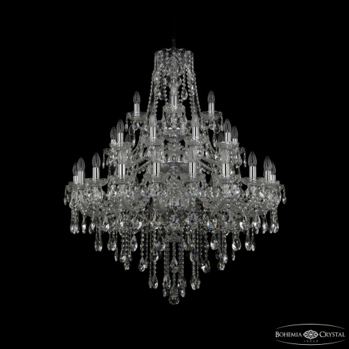 Люстра хрустальная 1415/20+10+5/300/3d Ni