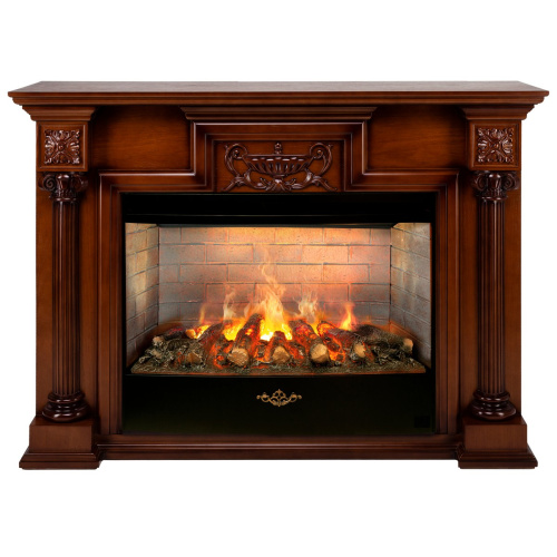 Каминокомплект LONDON/ЛОНДОН Светлый орех с очагом Электроочаг FIRESTAR/ФАЕРСТАР 33