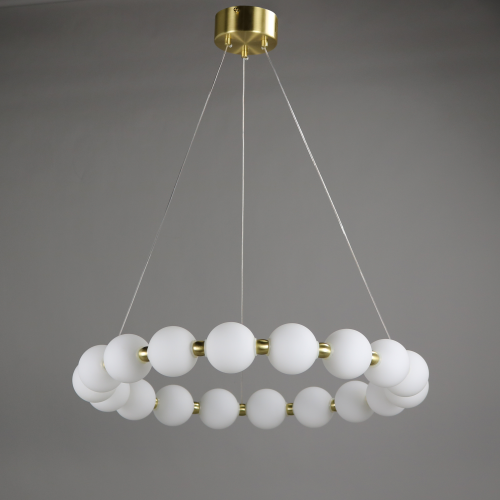 Люстра подвесная латунь LED 80Вт D64см Zortes KRANZ ZRS.1585.18 фото 15