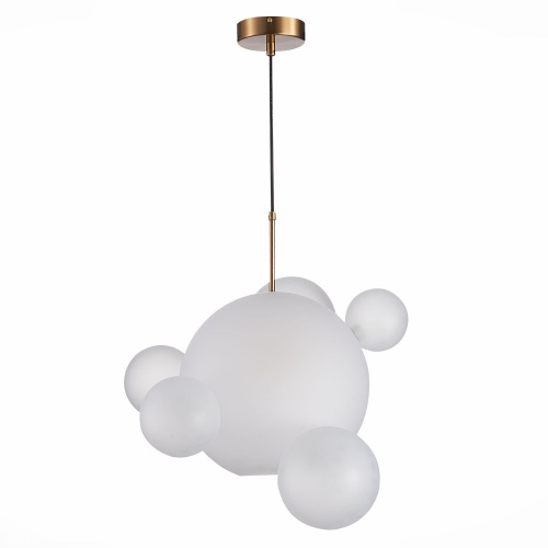 SL1133.513.01 Светильник подвесной ST-Luce Латунь/Белый E27 1*60W BOPONE фото 3