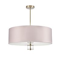 8109/7C MODERNI LN26 180 латунь титаниум/бежевый, металл/текстиль/стекло Люстра потолочная E14 7*40W 220V DAMONA
